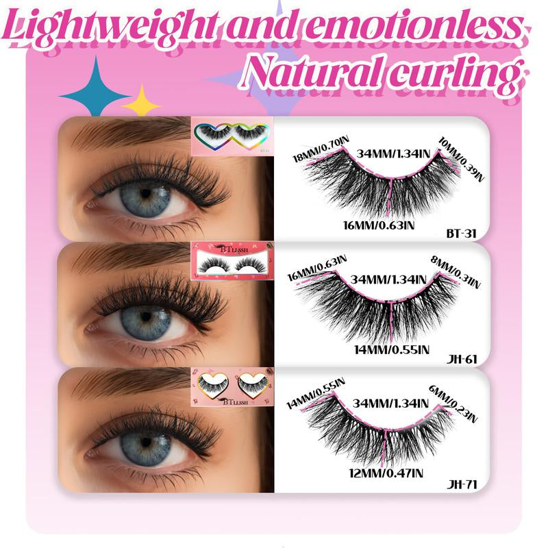 3D/5D Faux Mink Lashes – 3 Styles | 100% Handmade, Luxurious False Eyelashes