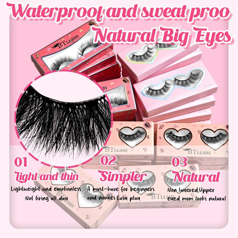 3D/5D Faux Mink Lashes – 3 Styles | 100% Handmade, Luxurious False Eyelashes