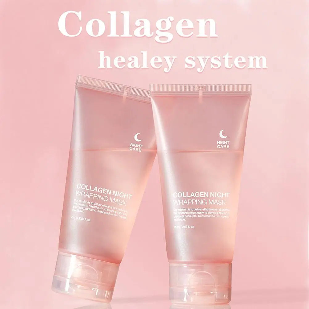75ml Collagen Peel-Off Mask – Moisturizing & Firming Night Gel for Deep Cleansing, Wrinkle Repair, and Skin Care