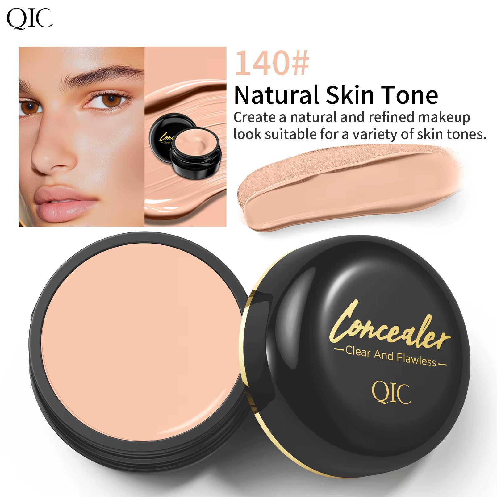 Waterproof Full-Coverage Concealer – Tattoo & Scar Camouflage | Natural-Finish Foundation for All Skin Tones