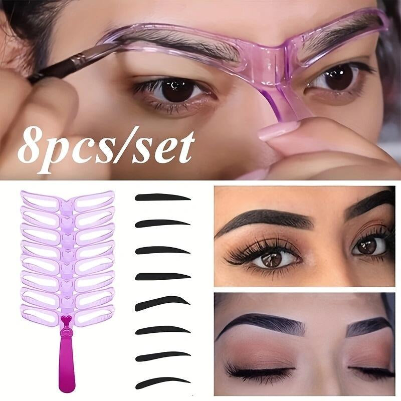 Buy 1 Get 2 Different Designs Eyebrow Stencil Knox Beauty Eyebrow Shape Eyebrow Hacks Eyebrow Paint Tool Eyebrow Aids Makeup Cosmetic