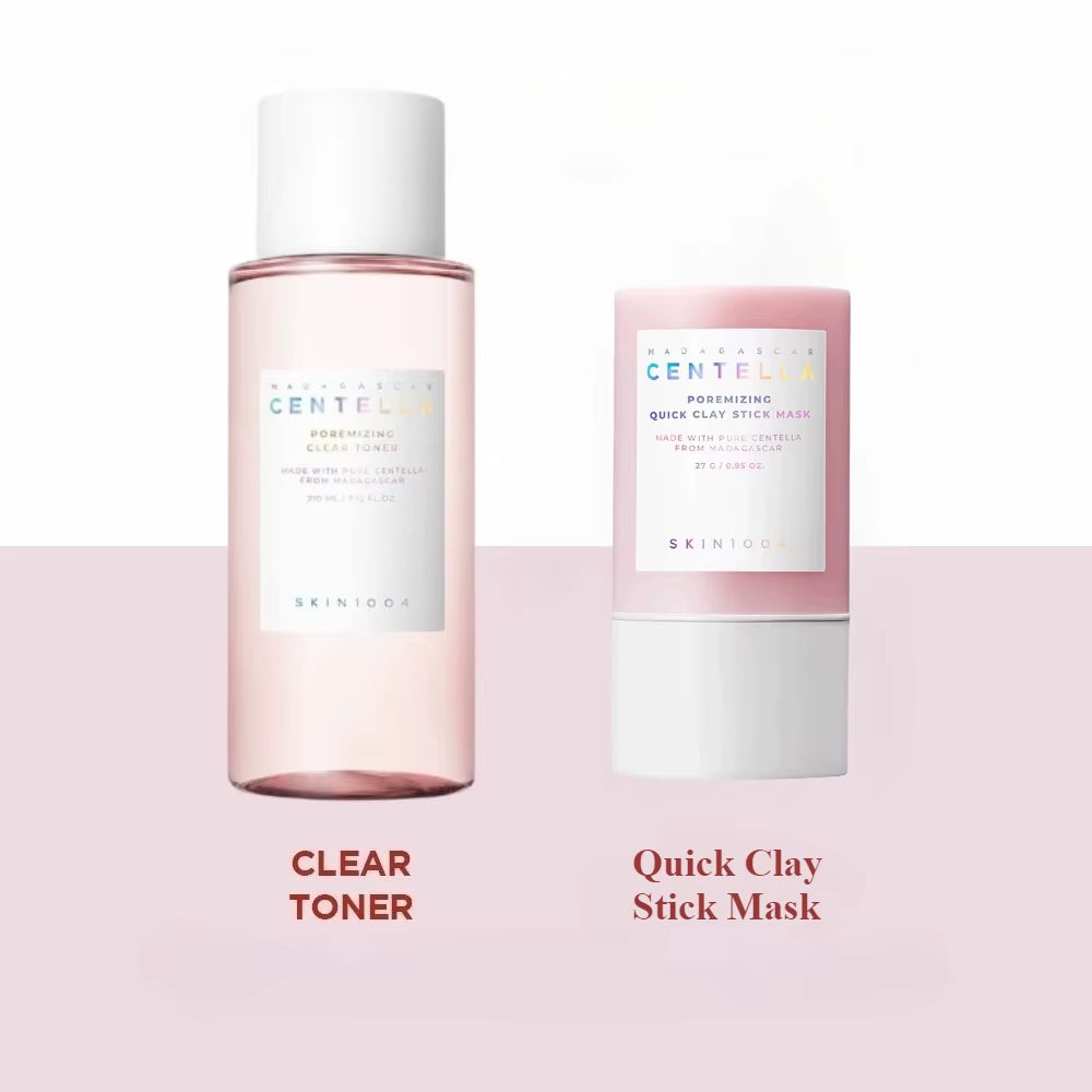 Skin1004 Centella Pink Salt Skincare Set – Toner, Serum, Pore Cleanser & Light Gel Cream | Original Korean Facial Care