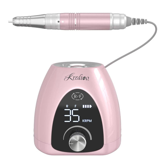Electric Nail Drill for Gel Nails – 35,000 RPM Professional Manicure Machine | 6-in-1 Set with LED Display & Adjustable Speed, Safe for Cuticles, Shellac & Acrylic – Perfect for Beginners & Pros