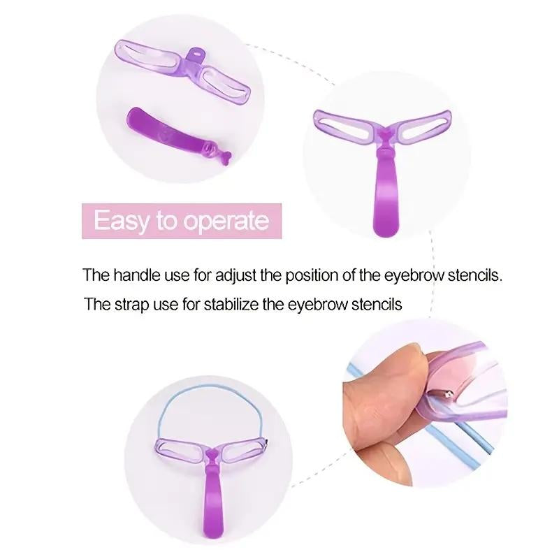 Buy 1 Get 2 Different Designs Eyebrow Stencil Knox Beauty Eyebrow Shape Eyebrow Hacks Eyebrow Paint Tool Eyebrow Aids Makeup Cosmetic