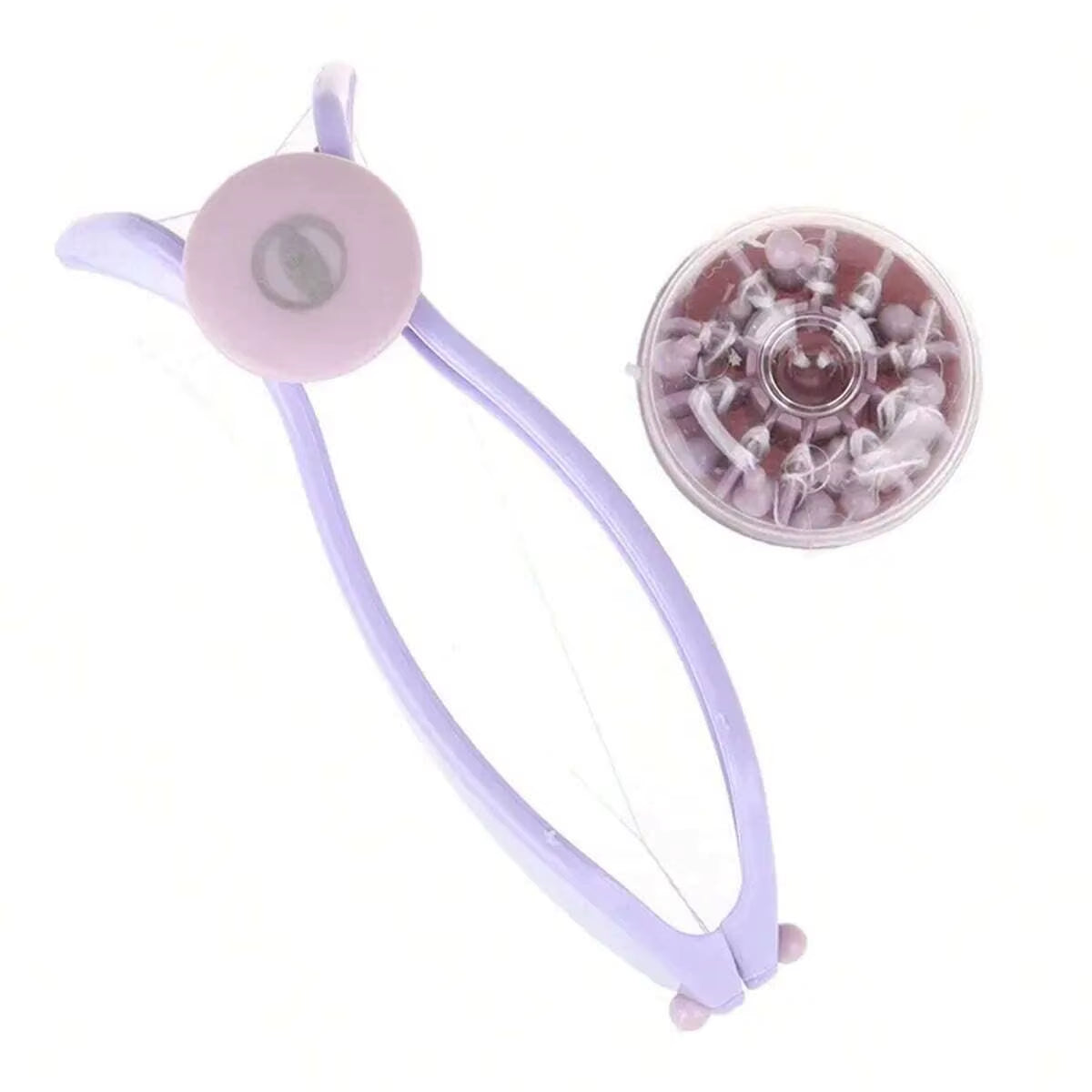 Portable Facial Hair Remover – Spring Threading Epilator for Face, Cheeks & Arms | Facial Massager & Beauty Tool for Women & Girls