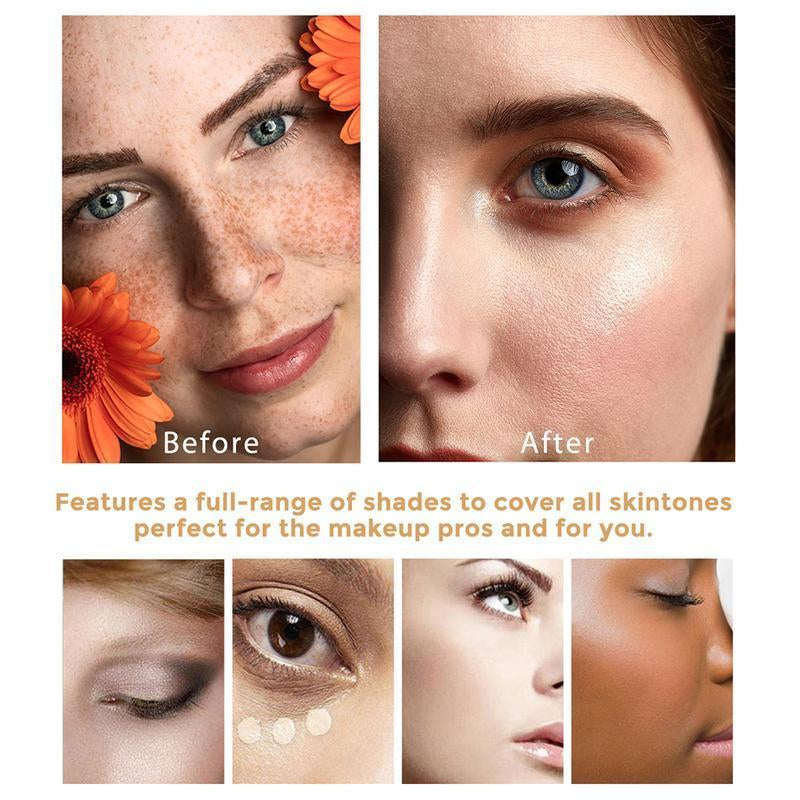 VIXATO 4-in-1 Liquid Foundation & Concealer – Full Coverage, Long-Lasting, Waterproof & Hydrating
