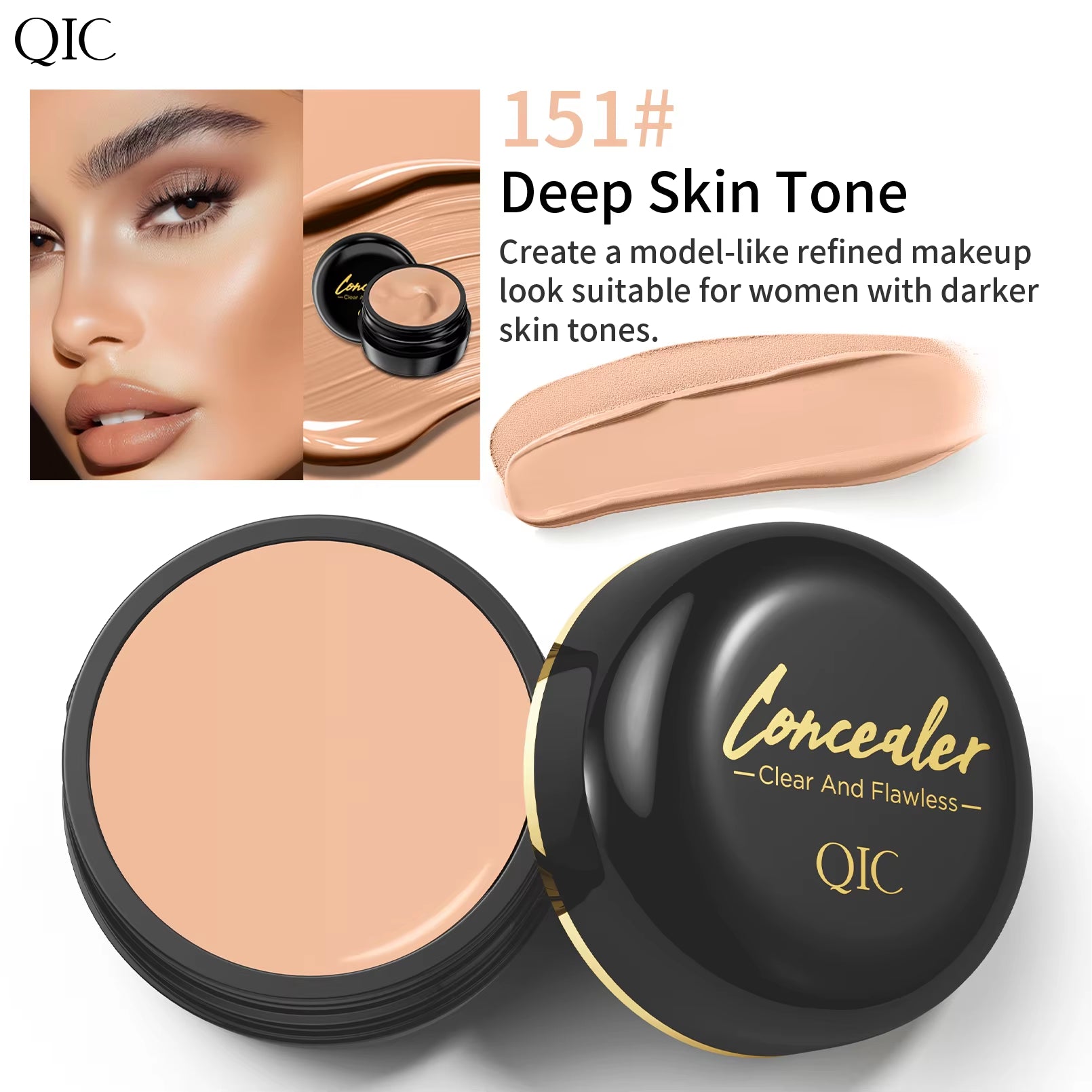 Waterproof Full-Coverage Concealer – Tattoo & Scar Camouflage | Natural-Finish Foundation for All Skin Tones