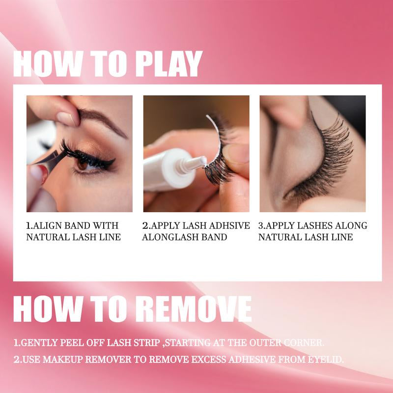 3D/5D Faux Mink Lashes – 3 Styles | 100% Handmade, Luxurious False Eyelashes