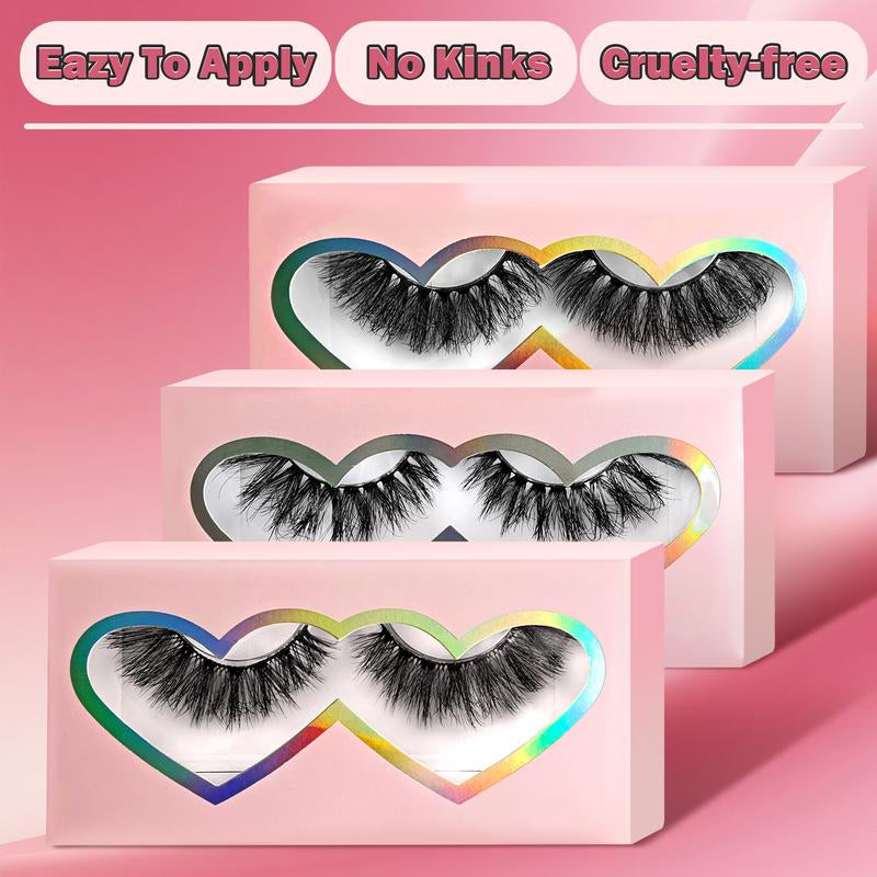 3D/5D Faux Mink Lashes – 3 Styles | 100% Handmade, Luxurious False Eyelashes
