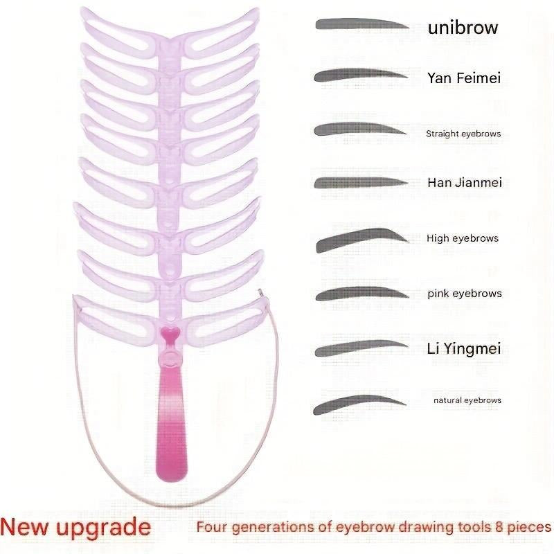 Buy 1 Get 2 Different Designs Eyebrow Stencil Knox Beauty Eyebrow Shape Eyebrow Hacks Eyebrow Paint Tool Eyebrow Aids Makeup Cosmetic