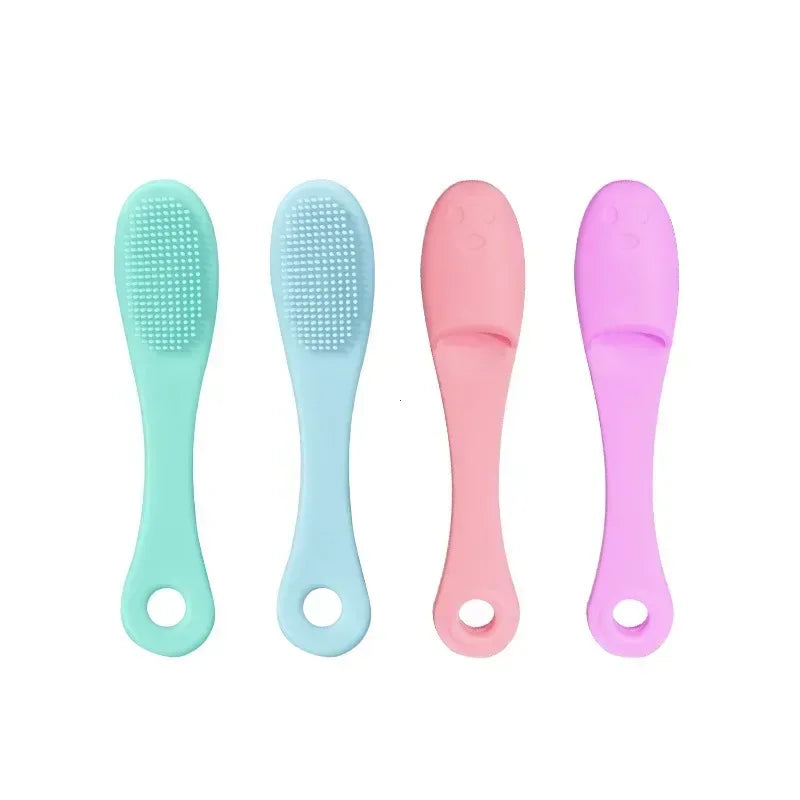 Silicone Nose Brush – Double-Sided Facial Pore Cleaner & Blackhead Remover, Portable Massage Scrub Tool