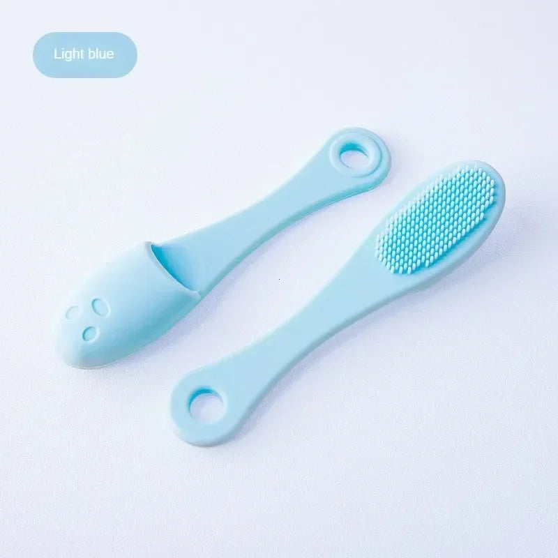 Silicone Nose Brush – Double-Sided Facial Pore Cleaner & Blackhead Remover, Portable Massage Scrub Tool