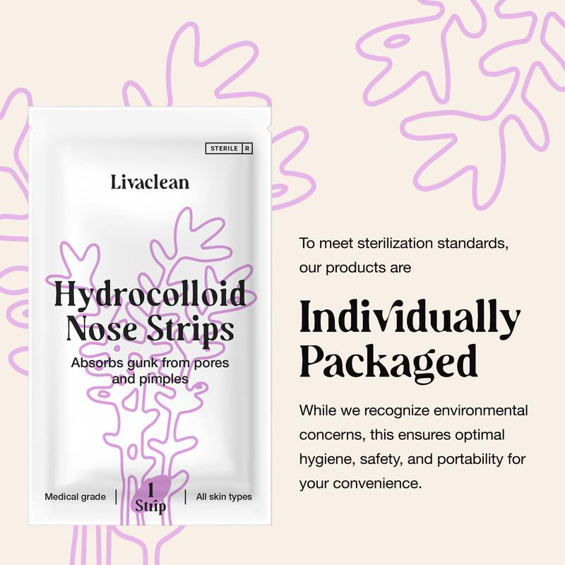 20Ct Hydrocolloid Nose Strips for Pores, Pimples & Oil