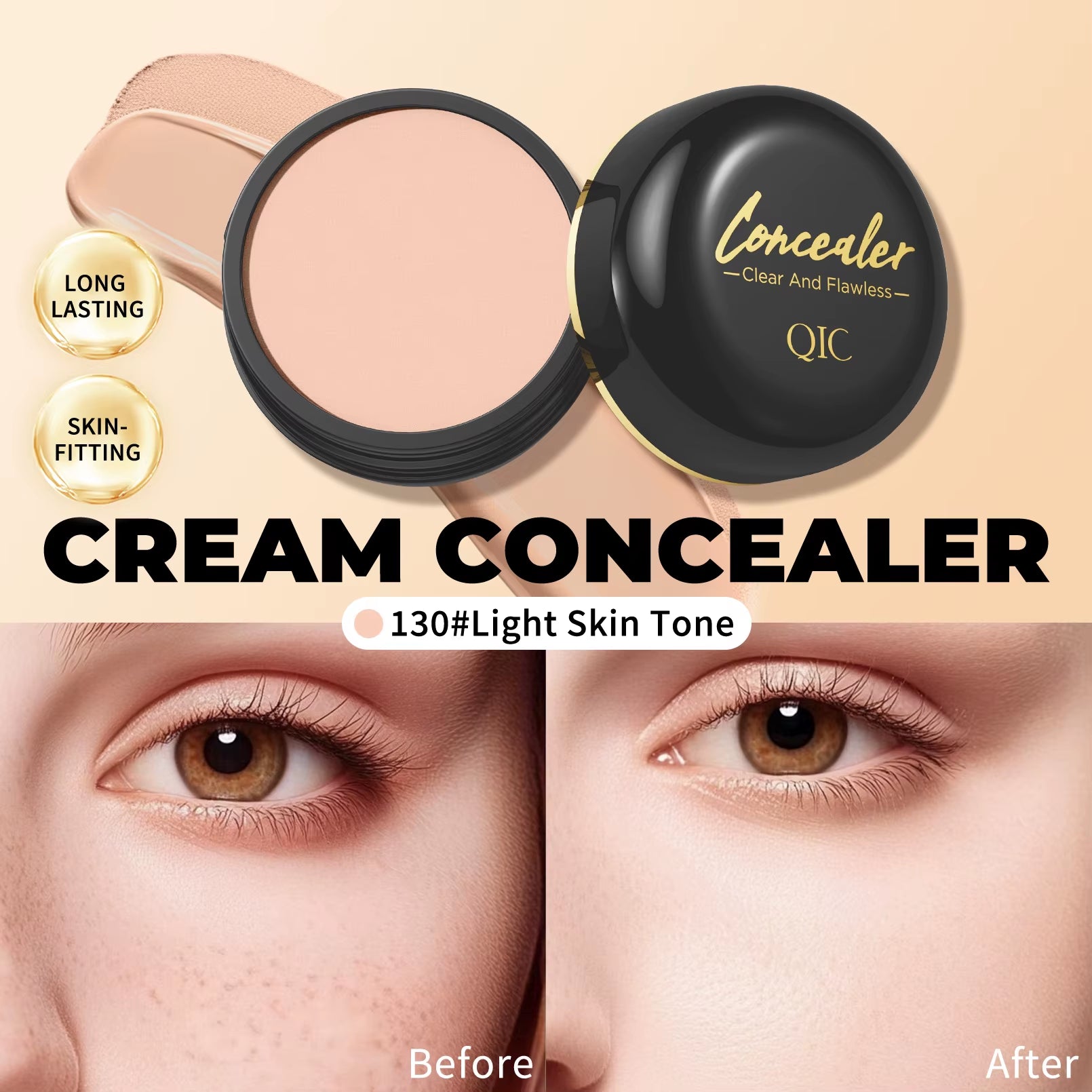 Waterproof Full-Coverage Concealer – Tattoo & Scar Camouflage | Natural-Finish Foundation for All Skin Tones