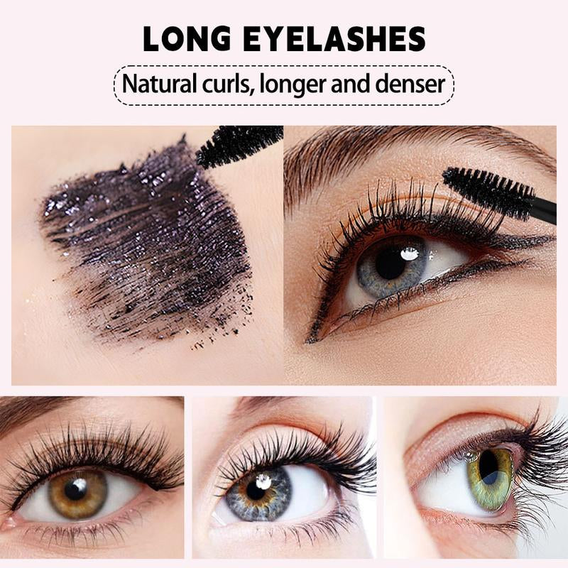 7D Waterproof Volume Mascara, Long Lasting Natural Curling Lashes for Professional Eye Makeup, Made for Women and Girls