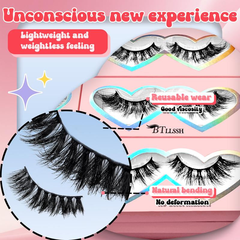 3D/5D Faux Mink Lashes – 3 Styles | 100% Handmade, Luxurious False Eyelashes