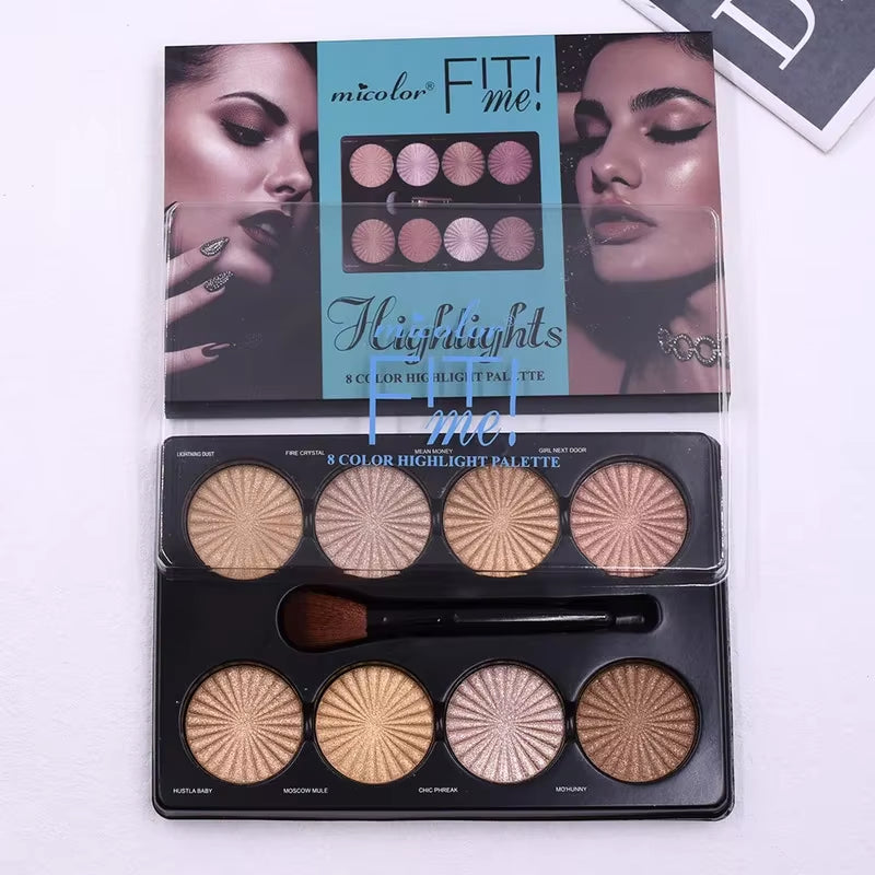 New 12-Color Matte Makeup Palette – Long-Lasting Waterproof Face & Foundation Shades | Natural White to Brown Cosmetics for Women