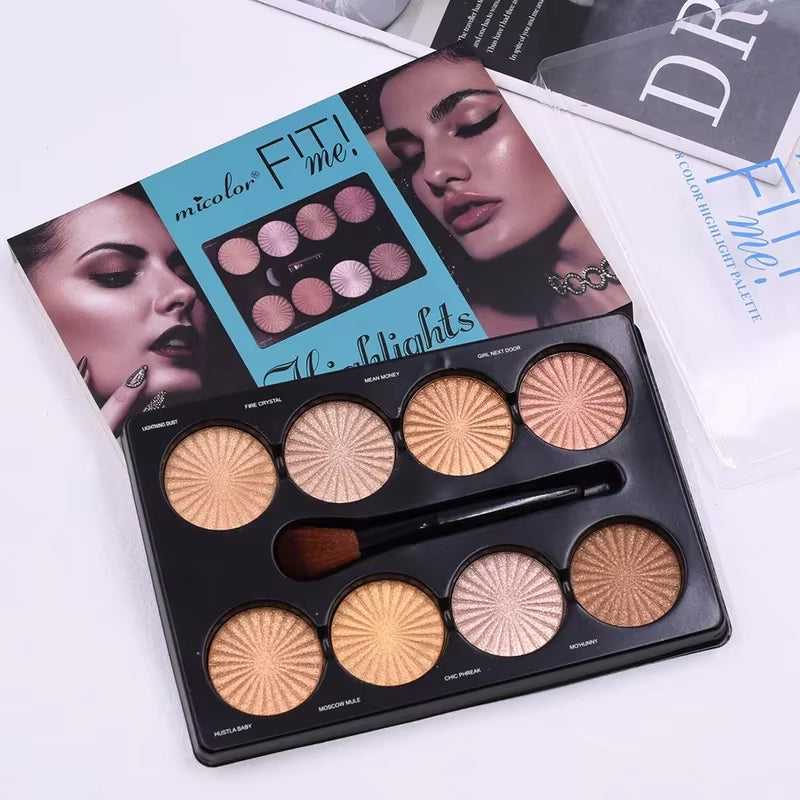 New 12-Color Matte Makeup Palette – Long-Lasting Waterproof Face & Foundation Shades | Natural White to Brown Cosmetics for Women
