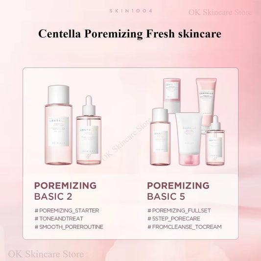 Skin1004 Centella Pink Salt Skincare Set – Toner, Serum, Pore Cleanser & Light Gel Cream | Original Korean Facial Care
