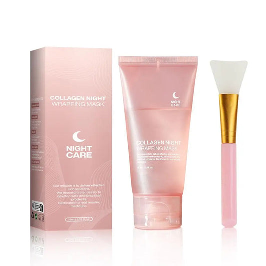 75ml Collagen Peel-Off Mask – Moisturizing & Firming Night Gel for Deep Cleansing, Wrinkle Repair, and Skin Care