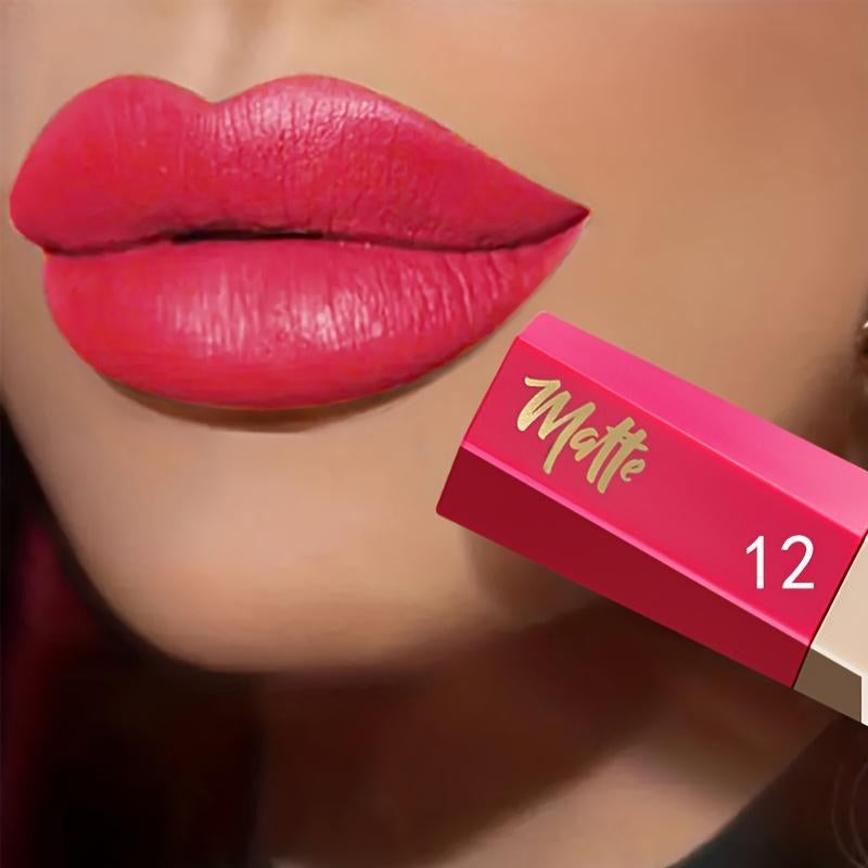 Lip Gloss 13Color Waterproof Matte Velvet Lip Tint - Long-Lasting, 5 Shade Families (Reds, Nudes, Browns, Oranges, Pinks), Smooth Liquid Formula, Rich Pigmentation, Ideal for Daily Makeup & Valentine'S Gift Gloss Lipgloss Lipstick Cosmetic