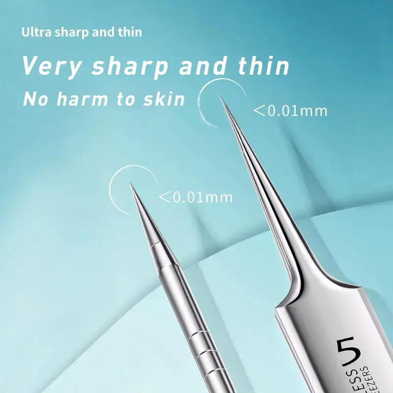 Blackhead Remover Tool Kit – 15 PCS Professional Pimple Popper & Acne Extractor Set, Premium Stainless Steel Blemish Removal Tools with Metal Storage Case
