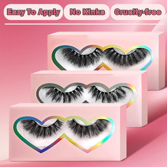 3D/5D Faux Mink Lashes – 3 Styles | 100% Handmade, Luxurious False Eyelashes