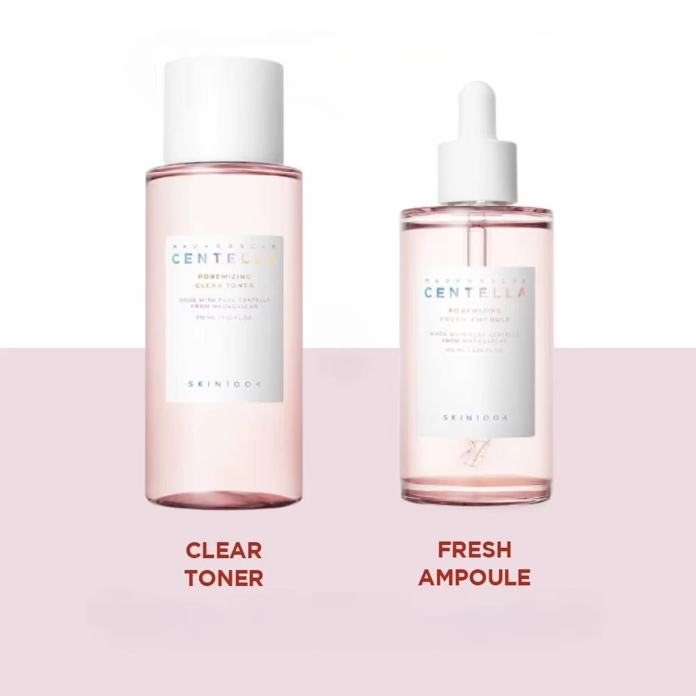 Skin1004 Centella Pink Salt Skincare Set – Toner, Serum, Pore Cleanser & Light Gel Cream | Original Korean Facial Care