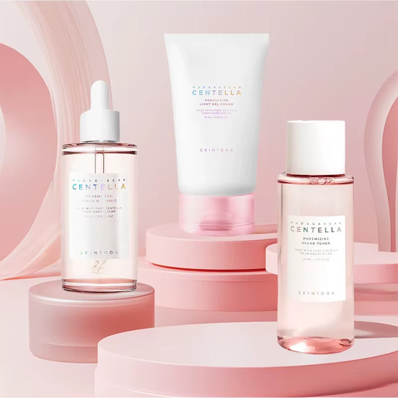 Skin1004 Centella Pink Salt Skincare Set – Toner, Serum, Pore Cleanser & Light Gel Cream | Original Korean Facial Care