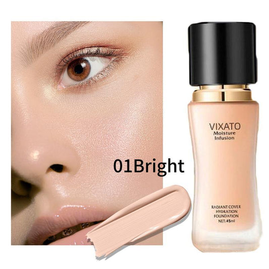VIXATO 4-in-1 Liquid Foundation & Concealer – Full Coverage, Long-Lasting, Waterproof & Hydrating