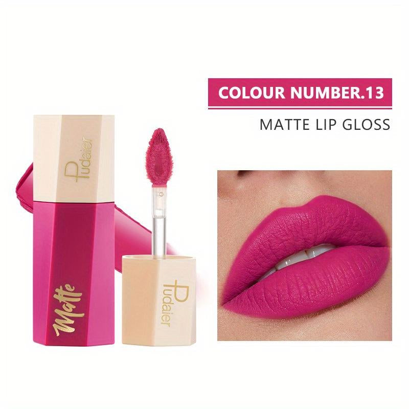 Lip Gloss 13Color Waterproof Matte Velvet Lip Tint - Long-Lasting, 5 Shade Families (Reds, Nudes, Browns, Oranges, Pinks), Smooth Liquid Formula, Rich Pigmentation, Ideal for Daily Makeup & Valentine'S Gift Gloss Lipgloss Lipstick Cosmetic