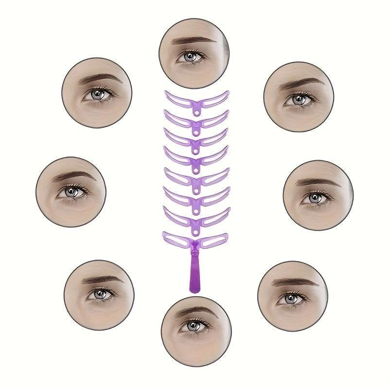 Buy 1 Get 2 Different Designs Eyebrow Stencil Knox Beauty Eyebrow Shape Eyebrow Hacks Eyebrow Paint Tool Eyebrow Aids Makeup Cosmetic
